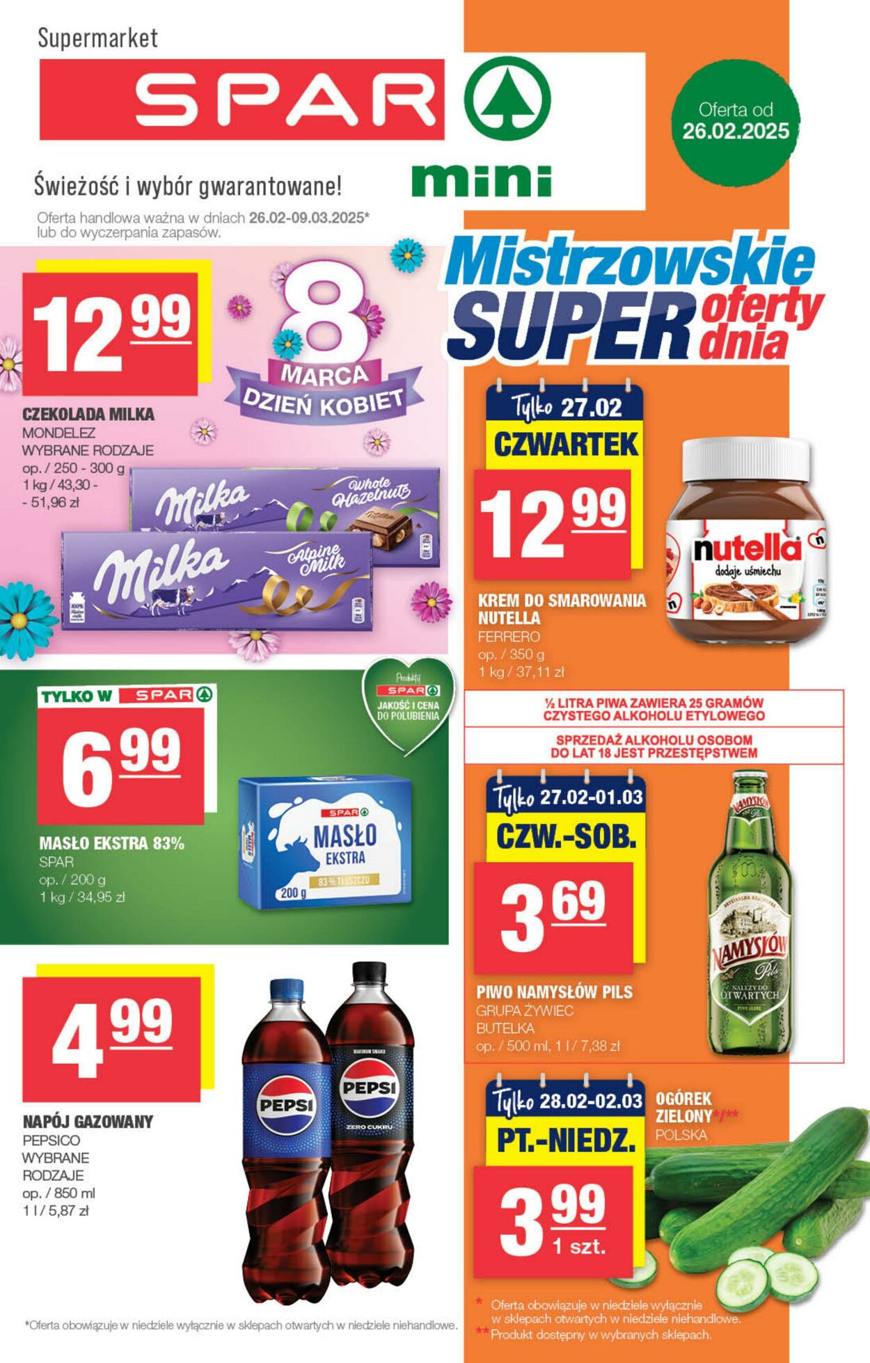 Gazetka Spar 26.02.2025 - 09.03.2025