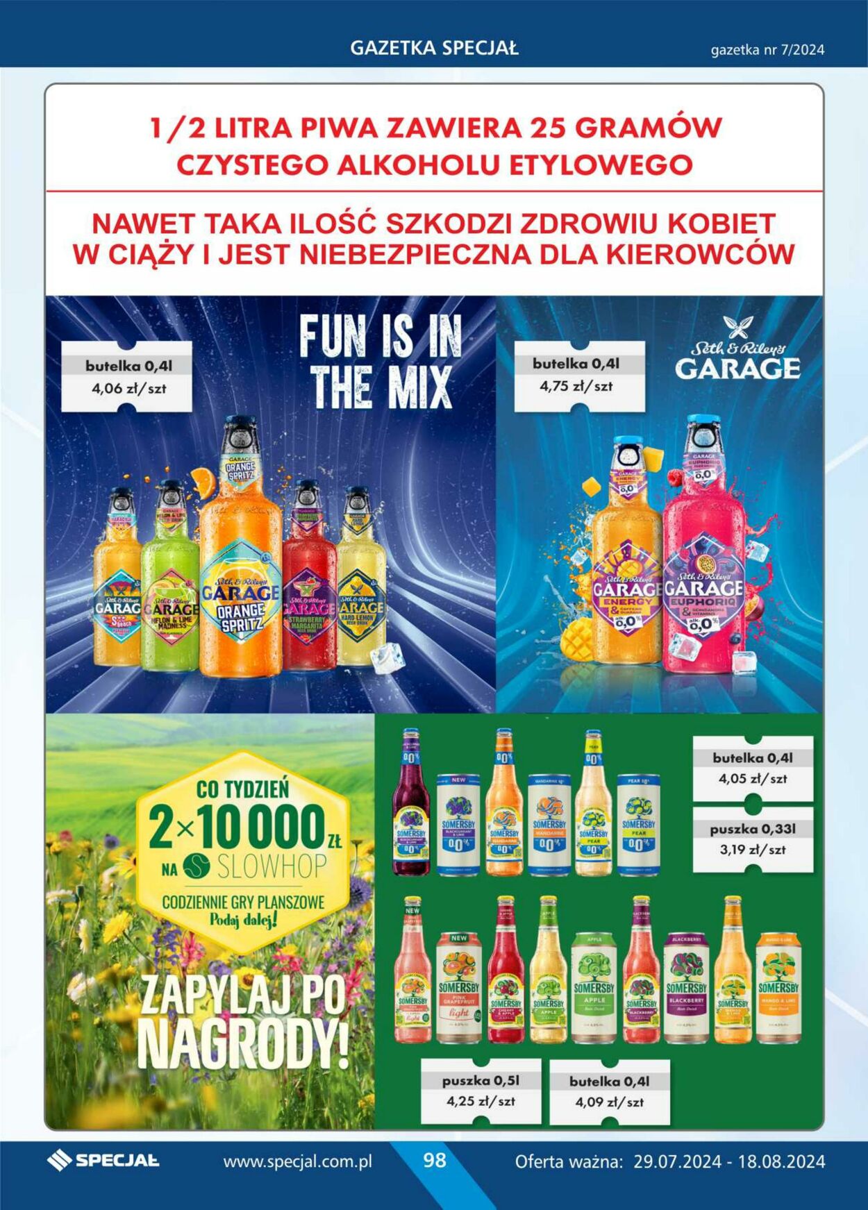 Gazetka Specjał 29.07.2024 - 18.08.2024