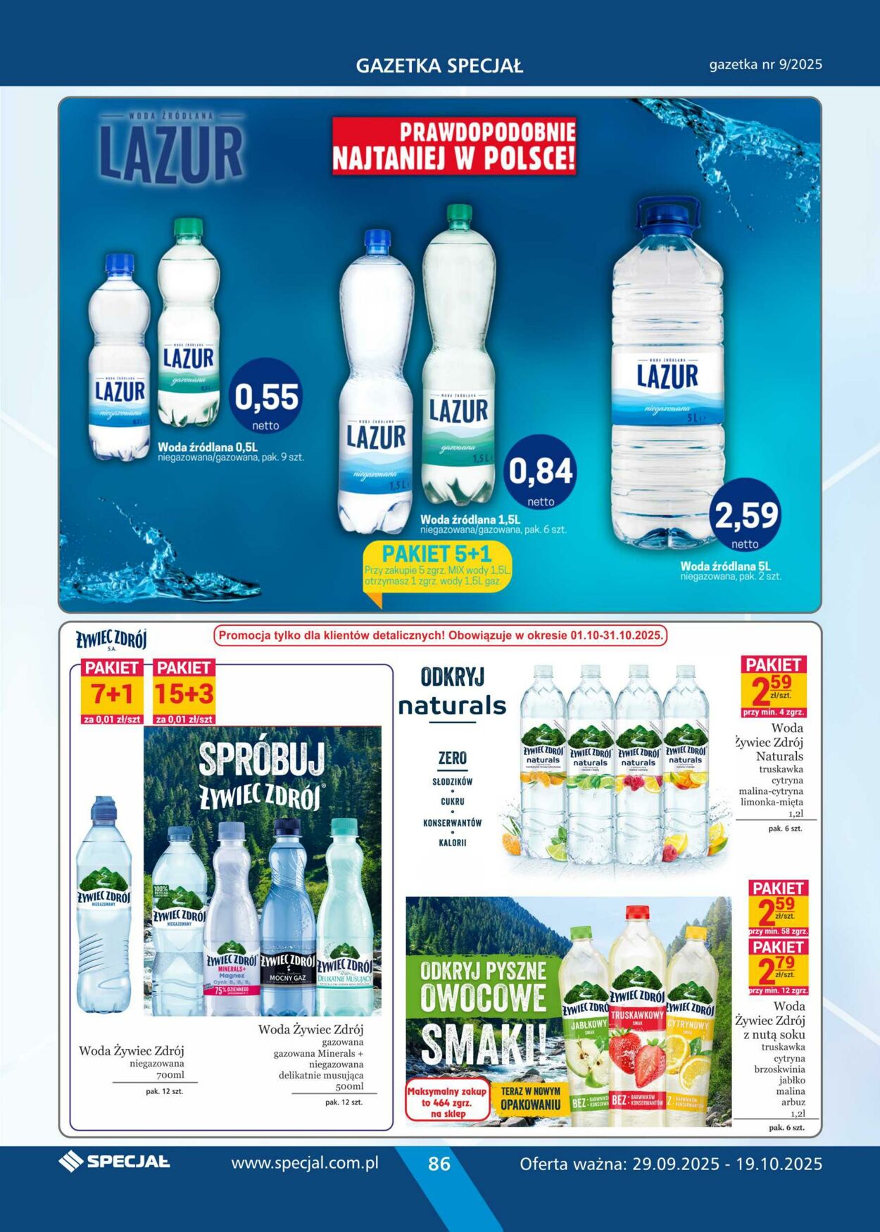 Gazetka Specjał 29.09.2025 - 19.10.2025