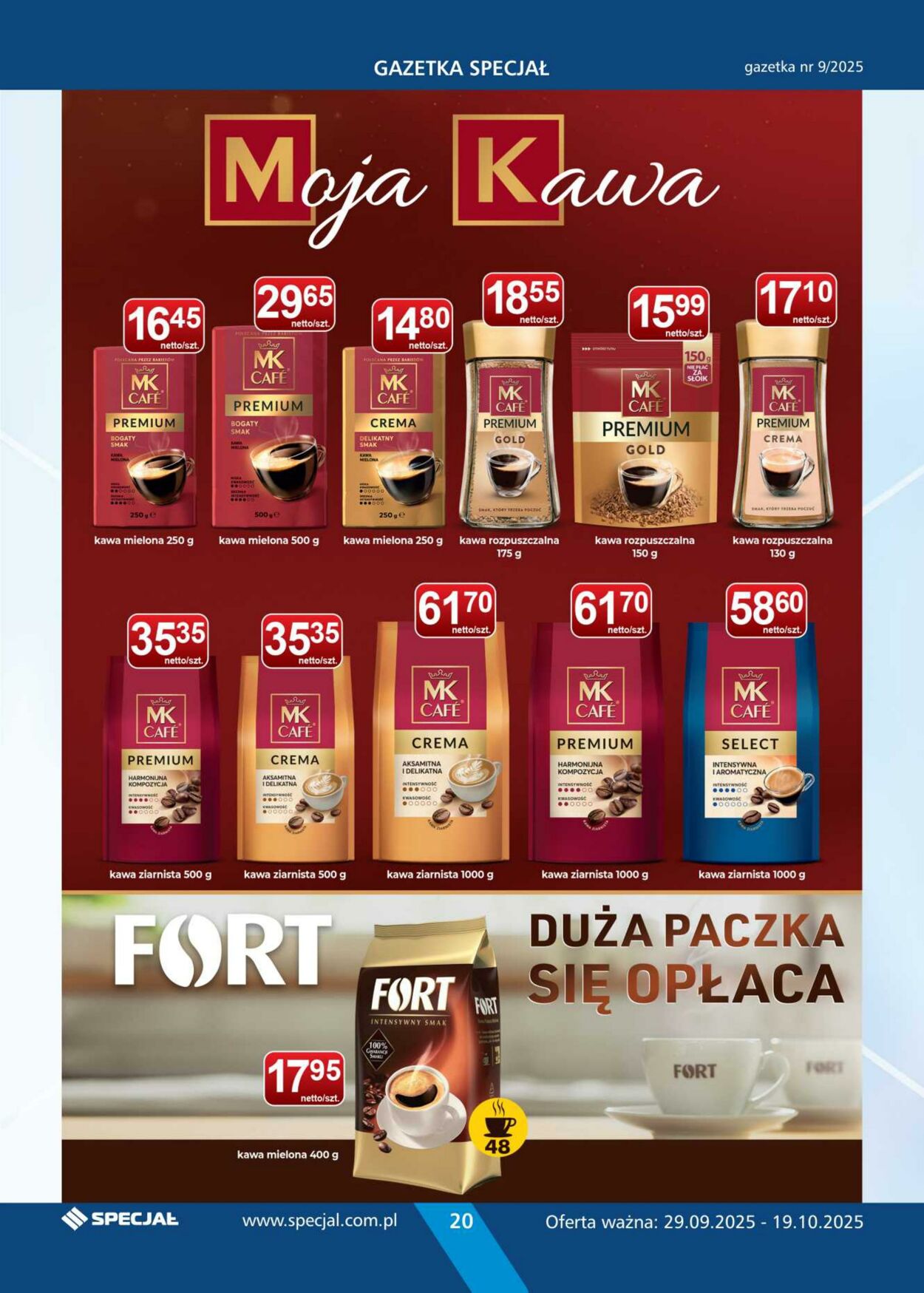 Gazetka Specjał 29.09.2025 - 19.10.2025