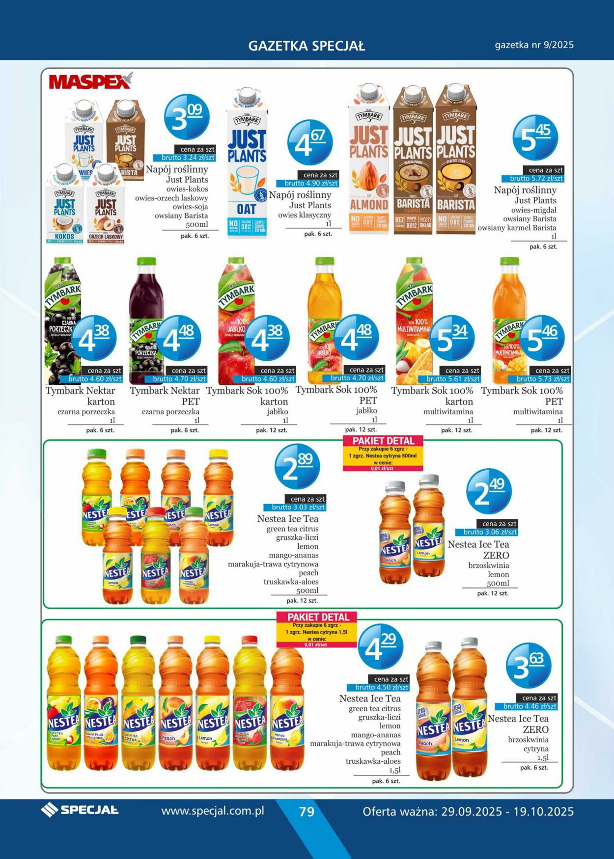 Gazetka Specjał 29.09.2025 - 19.10.2025