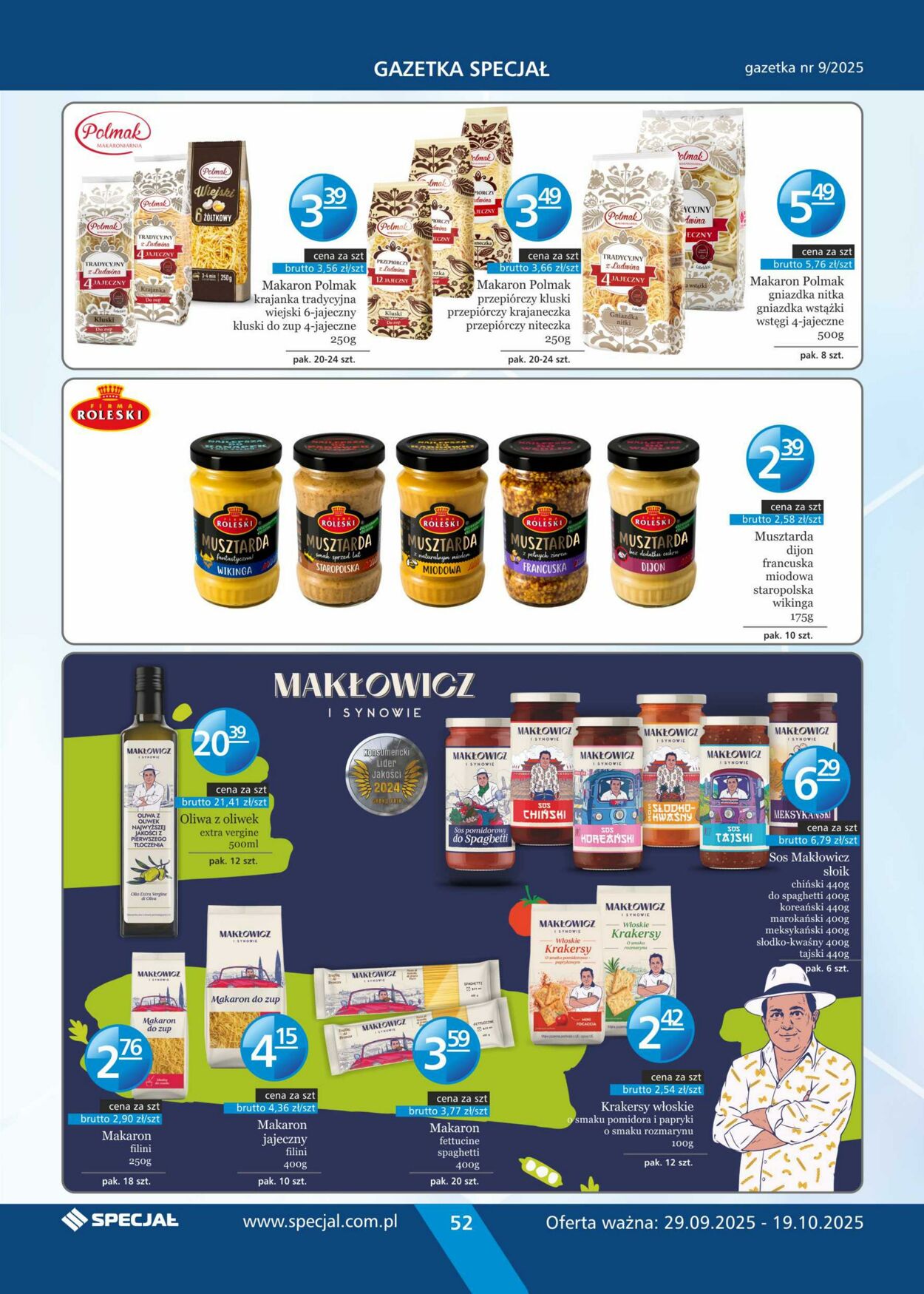 Gazetka Specjał 29.09.2025 - 19.10.2025
