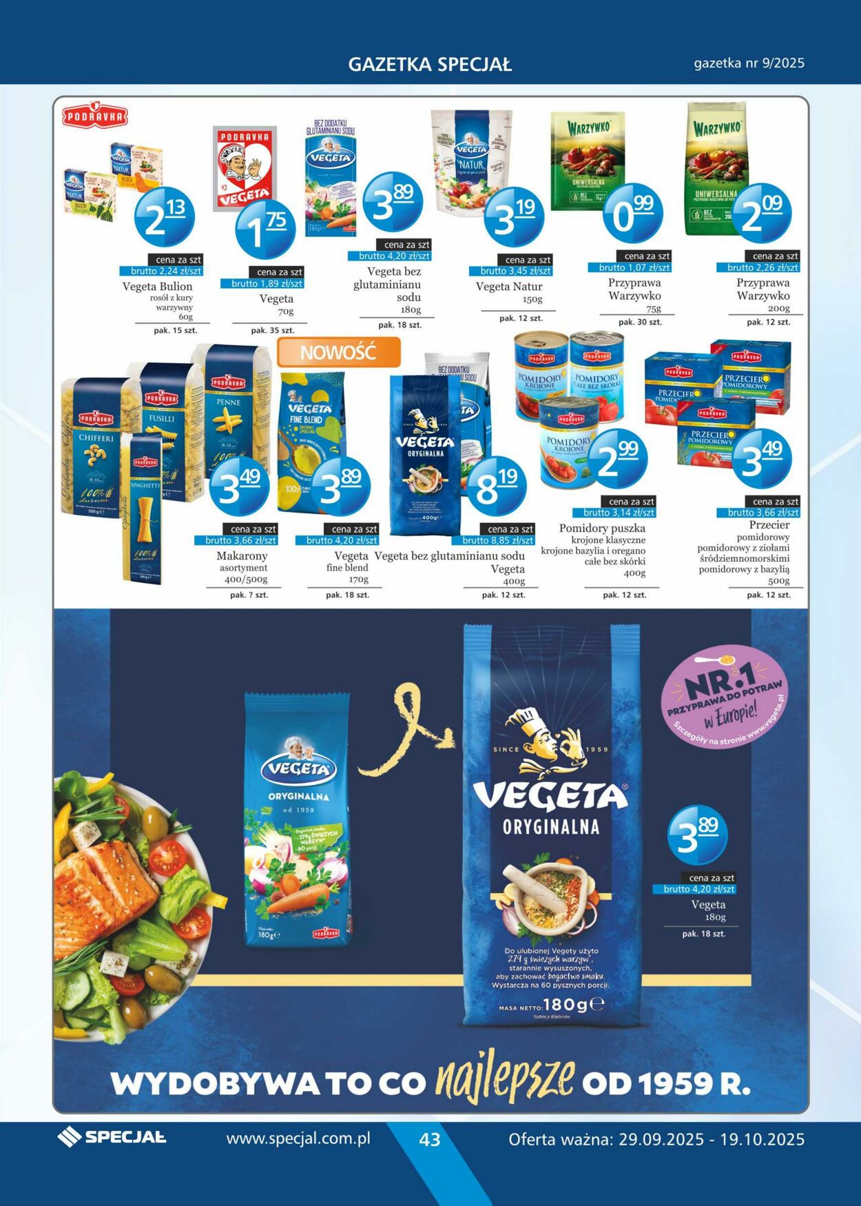 Gazetka Specjał 29.09.2025 - 19.10.2025