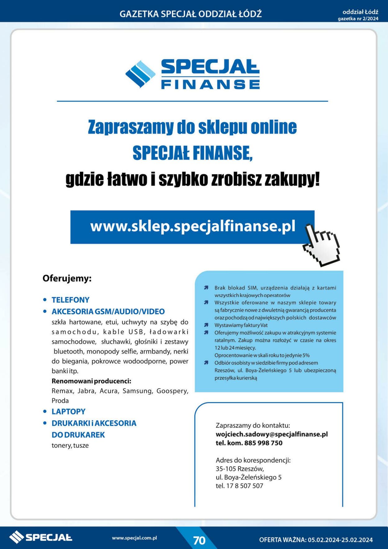 Gazetka Specjał 05.02.2024 - 25.02.2024