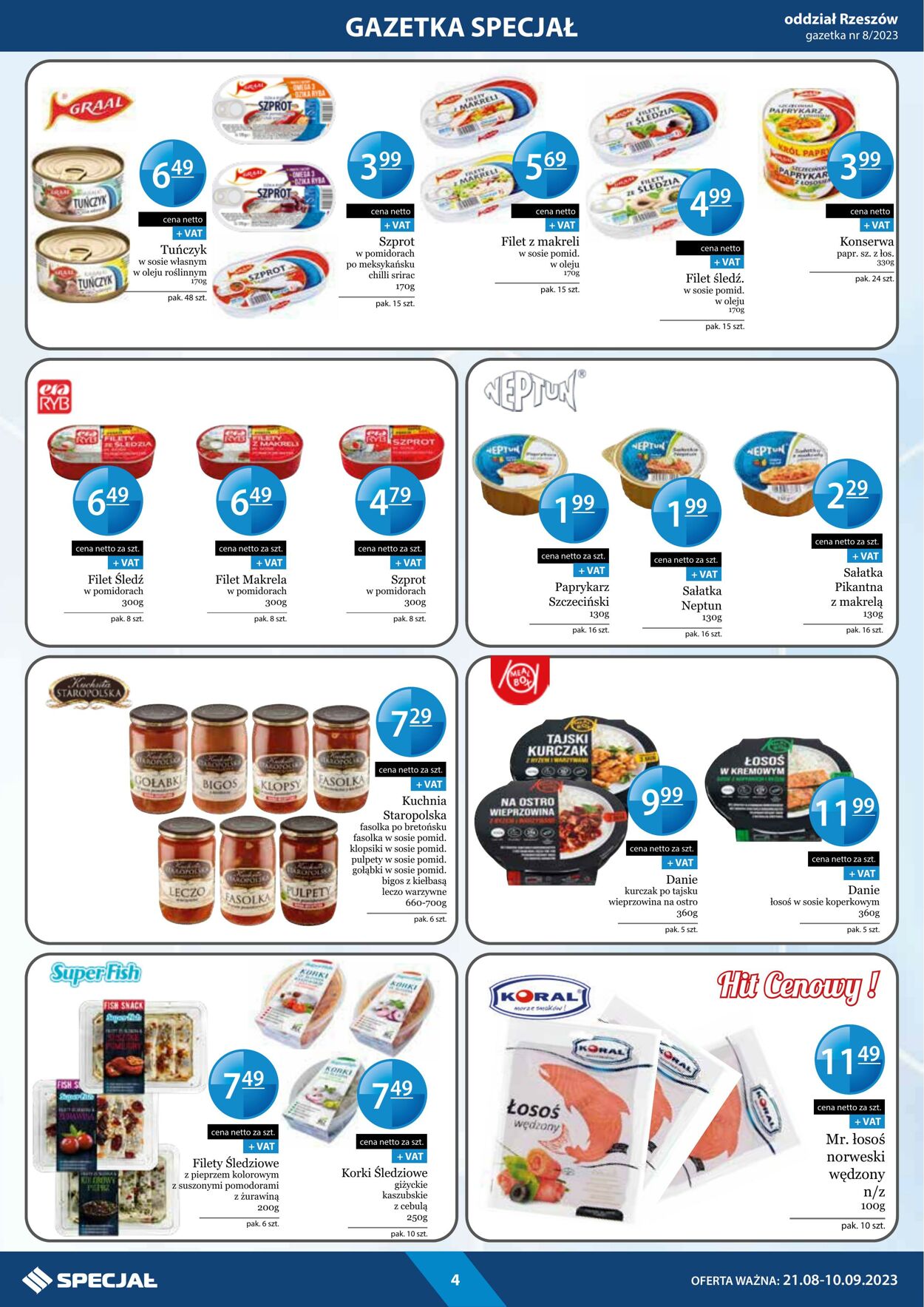 Gazetka Specjał 21.08.2023 - 10.09.2023