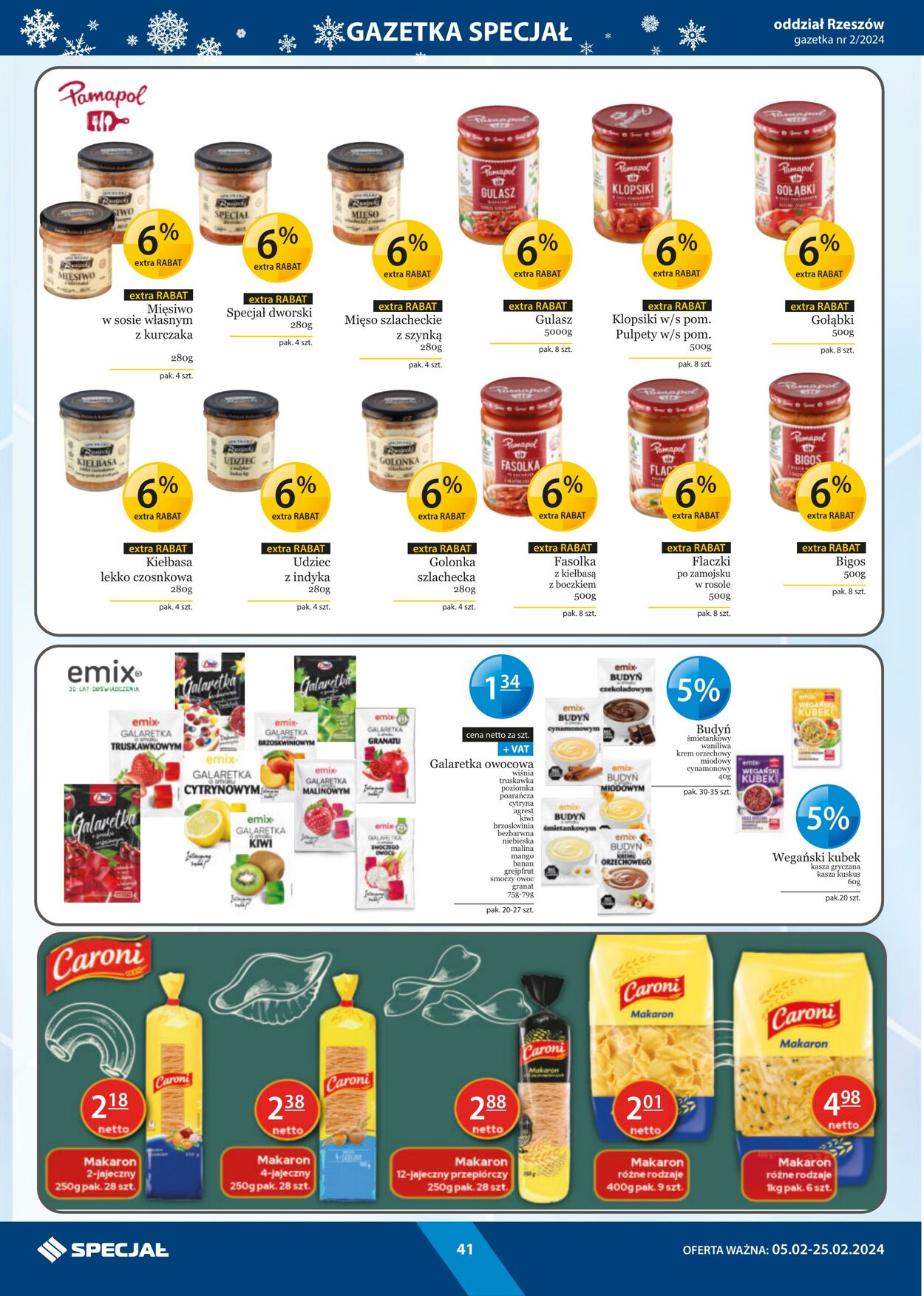 Gazetka Specjał 05.02.2024 - 25.02.2024