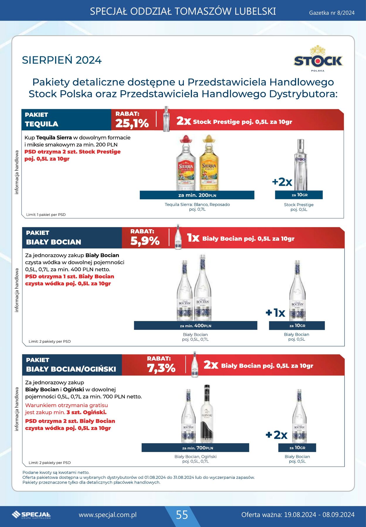 Gazetka Specjał 19.08.2024 - 08.09.2024