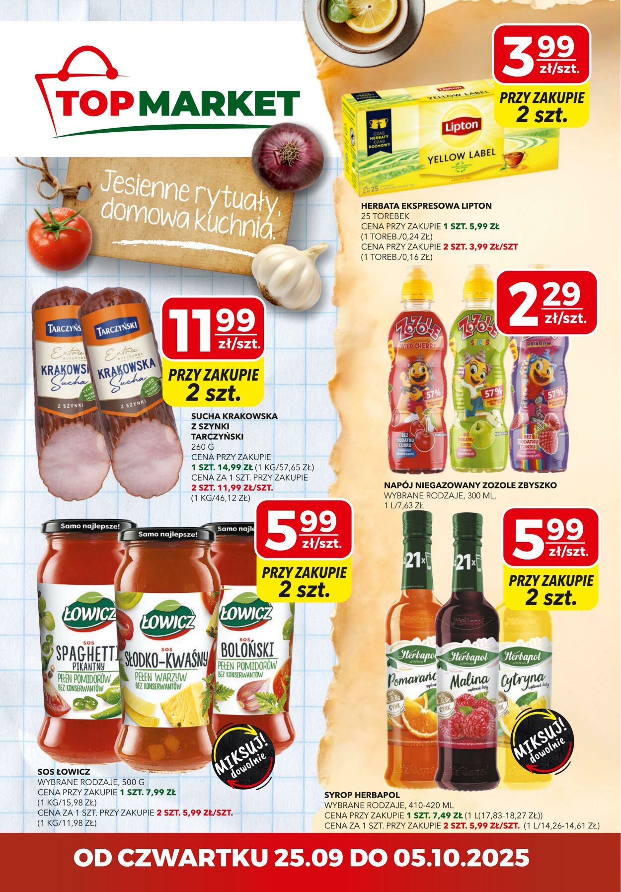 Gazetka Top Market 25.09.2025 - 05.10.2025