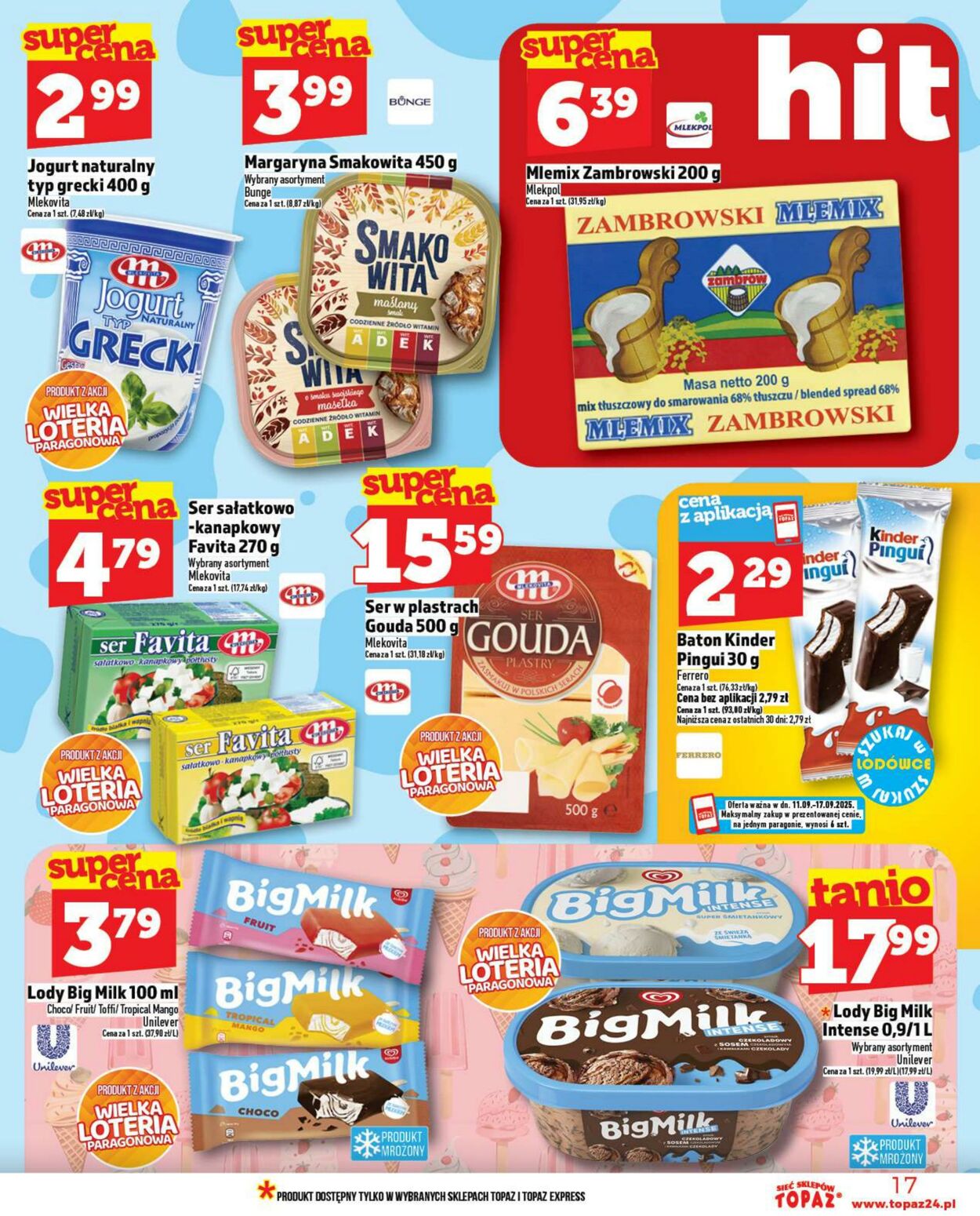 Gazetka Topaz 11.09.2025 - 24.09.2025