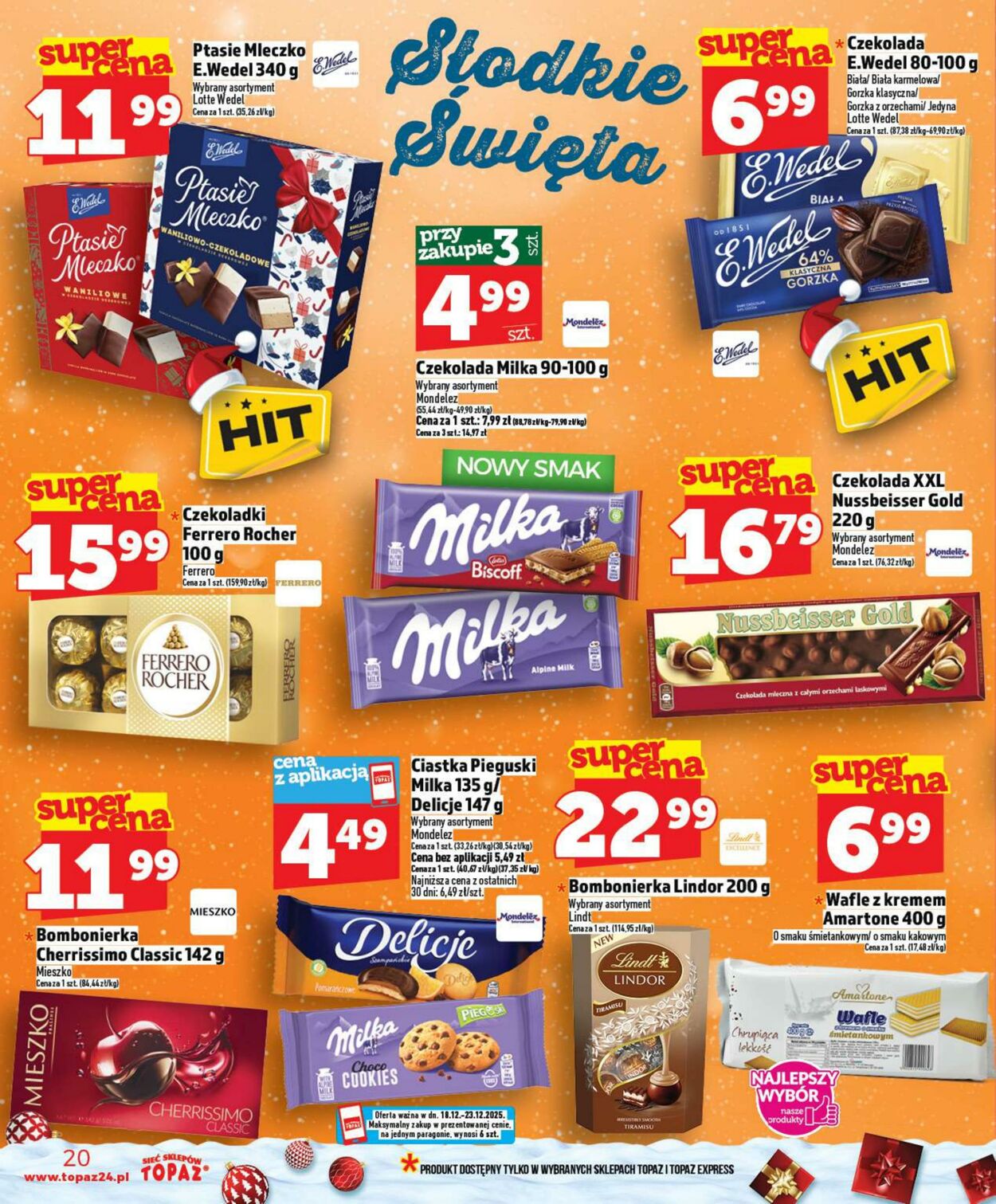 Gazetka Topaz 18.12.2025 - 23.12.2025