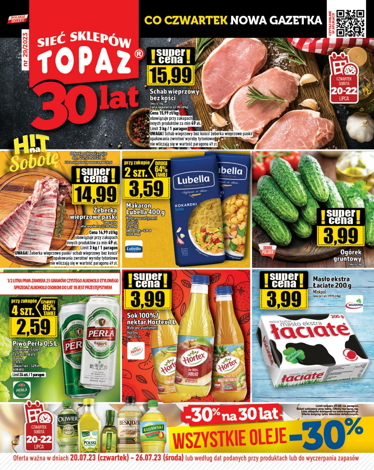 Gazetka Topaz 20.07.2023 - 26.07.2023