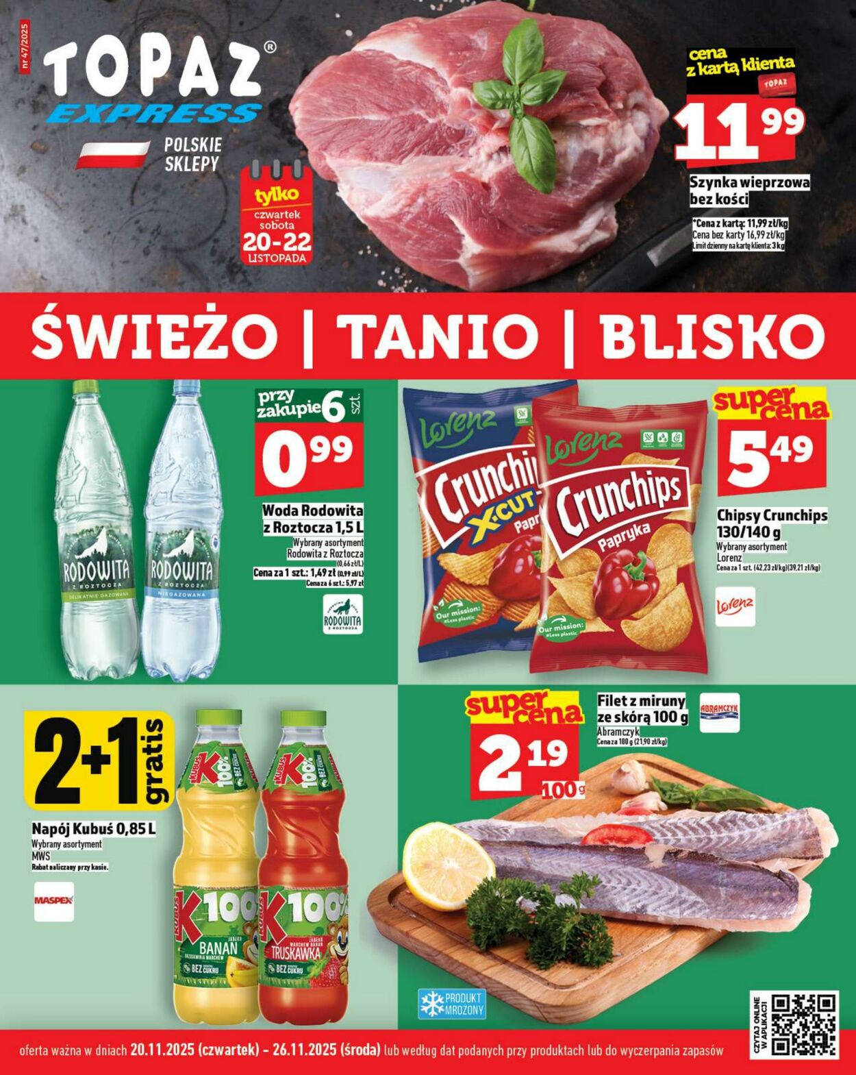 Gazetka Topaz 20.11.2025 - 26.11.2025