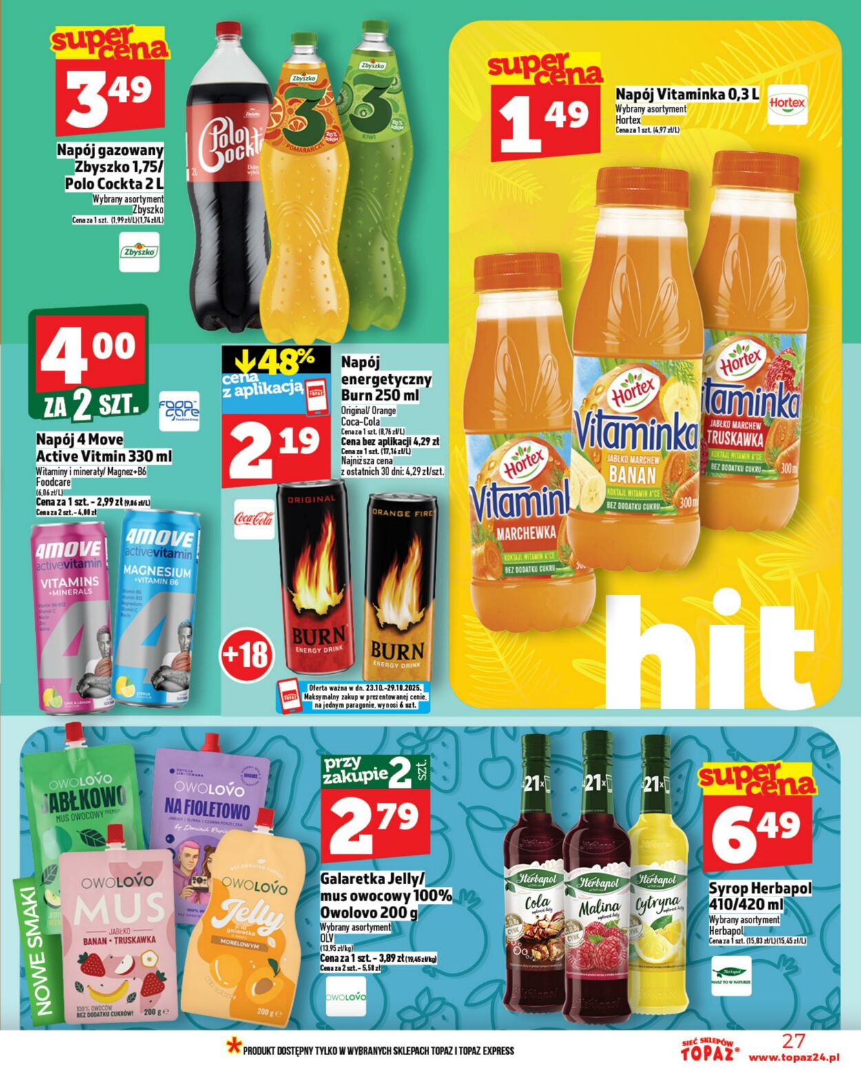 Gazetka Topaz 23.10.2025 - 29.10.2025