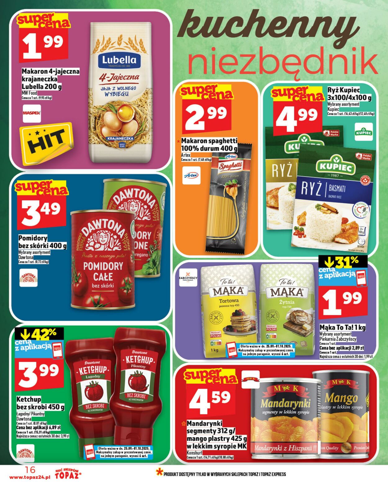 Gazetka Topaz 25.09.2025 - 01.10.2025