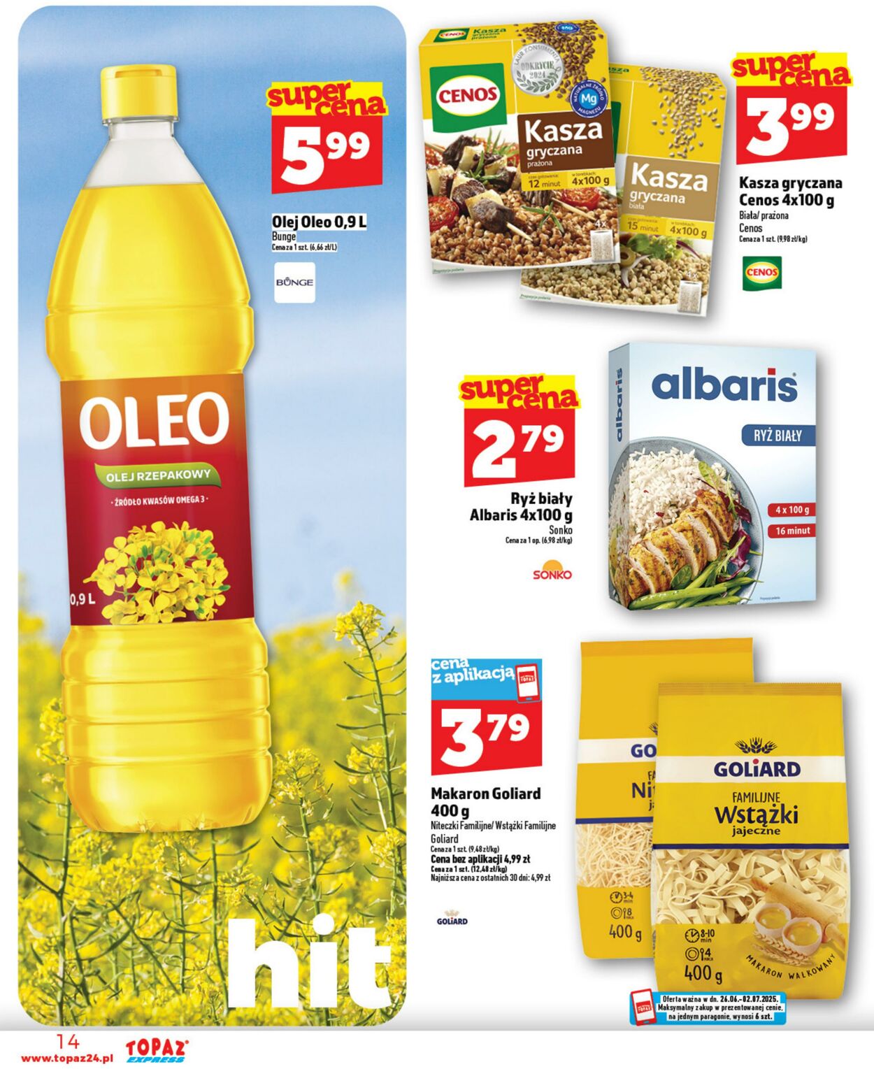 Gazetka Topaz 26.06.2025 - 02.07.2025