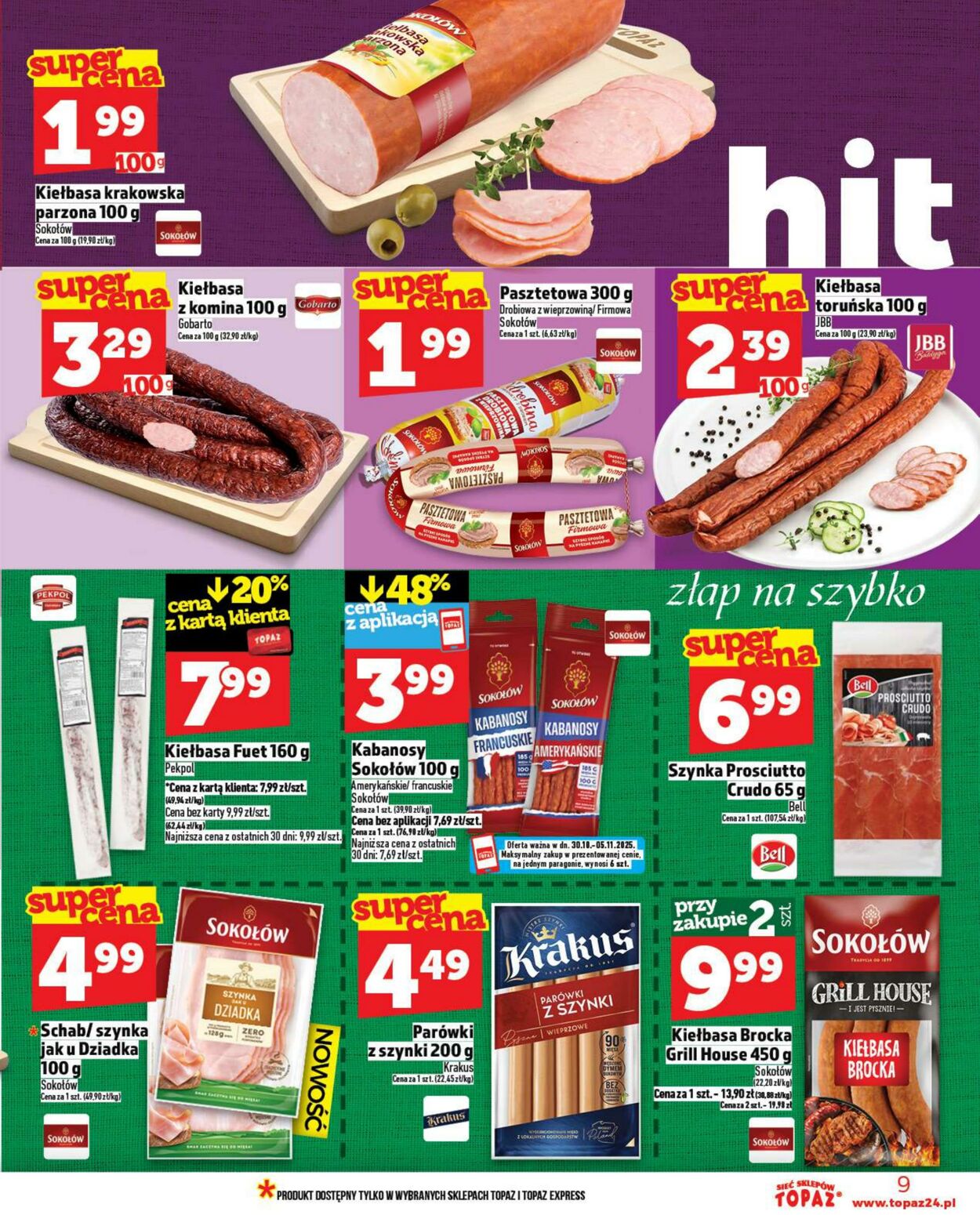 Gazetka Topaz 30.10.2025 - 05.11.2025