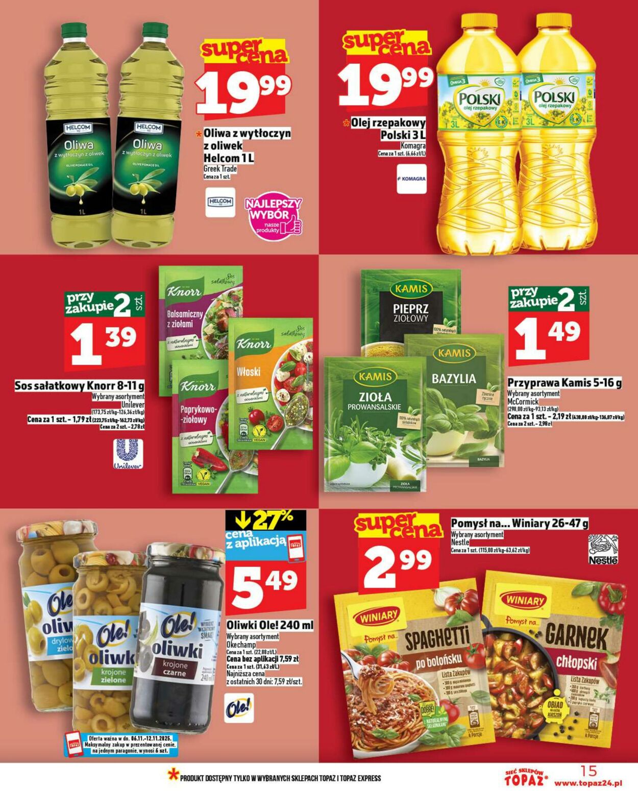 Gazetka Topaz 06.11.2025 - 12.11.2025