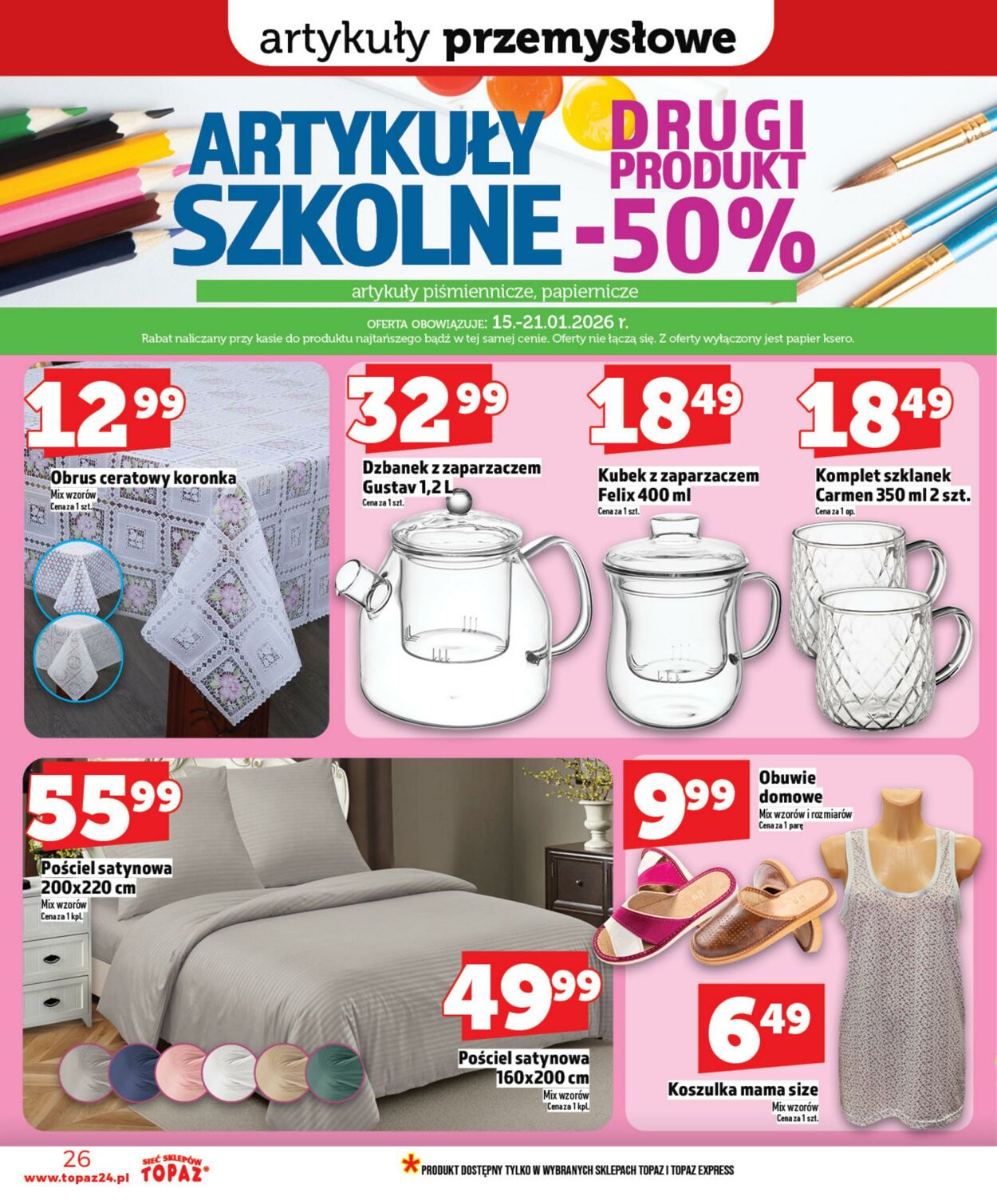 Gazetka Topaz 15.01.2026 - 21.01.2026