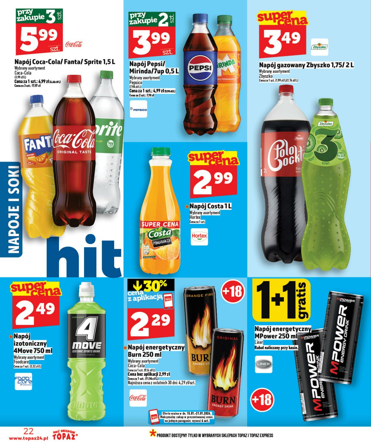 Gazetka Topaz 15.01.2026 - 21.01.2026