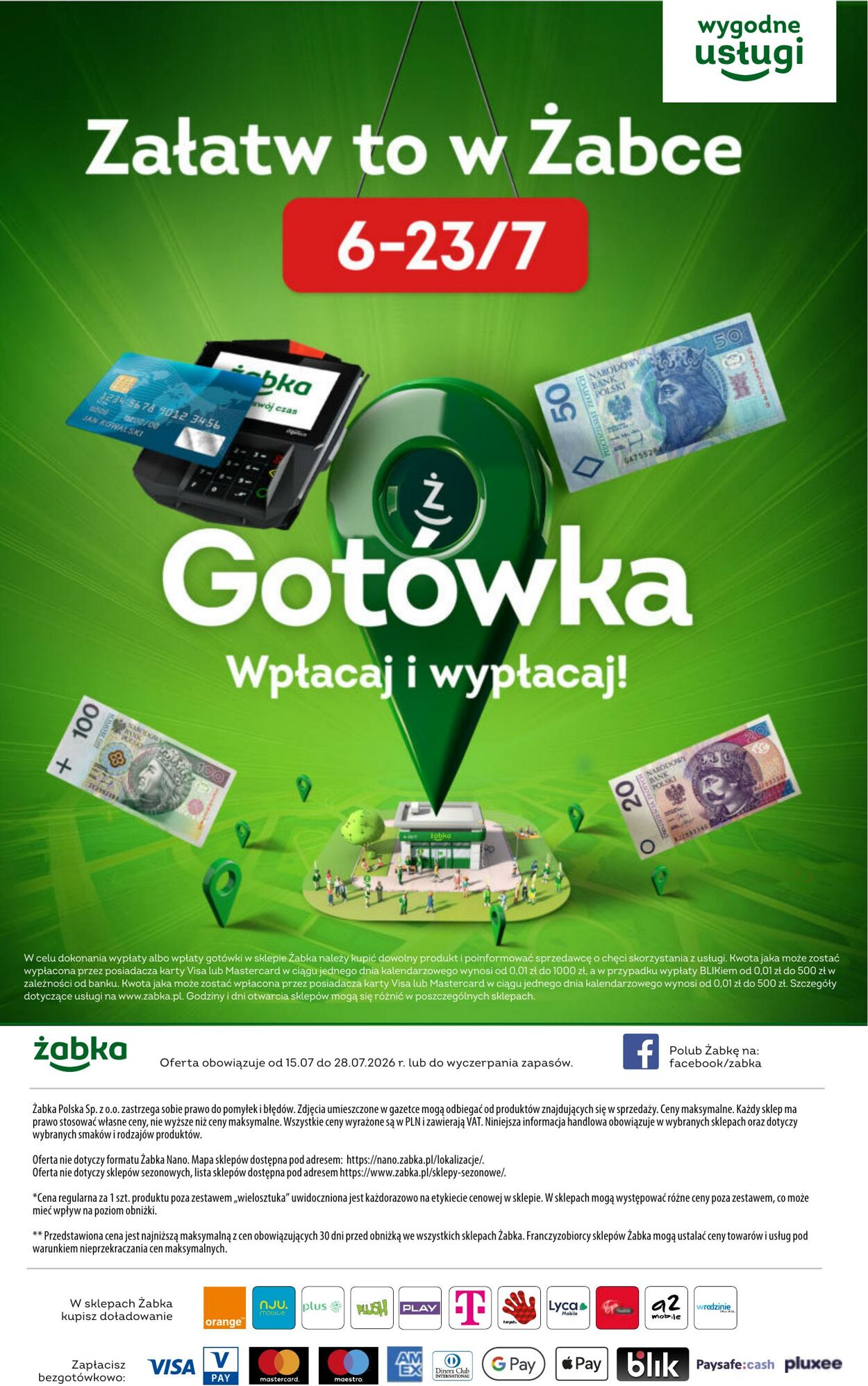 Gazetka Żabka 15.07.2026 - 28.07.2026