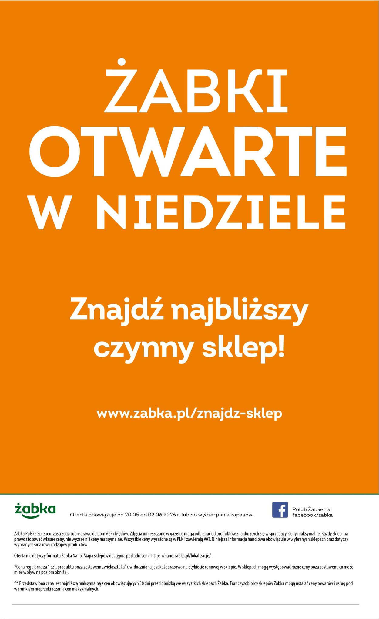 Gazetka Żabka 27.05.2026 - 09.06.2026