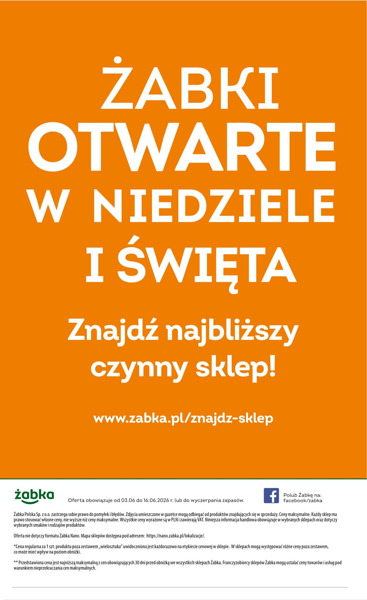 Gazetka Żabka 03.06.2026 - 16.06.2026